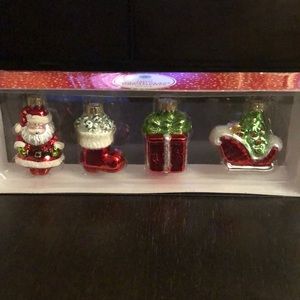 Martha Stewart Mini Molded Glass Ornaments